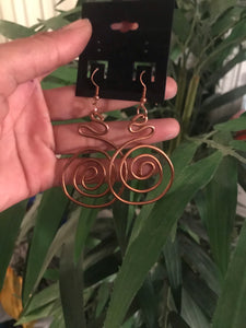 Signature Circle Copper Earrings