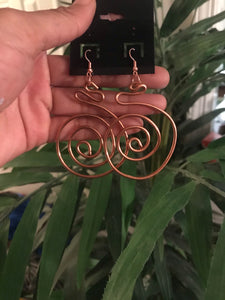 Signature Circle Copper Earrings