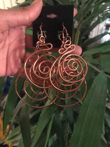 Signature Circle Copper Earrings