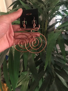 Signature Circle Copper Earrings